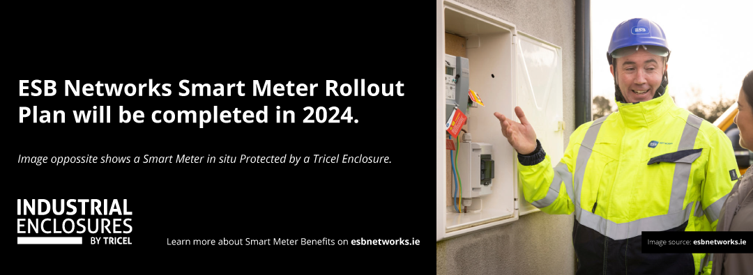 ESB Networks Smart Meter protected by a Tricel Enclosure