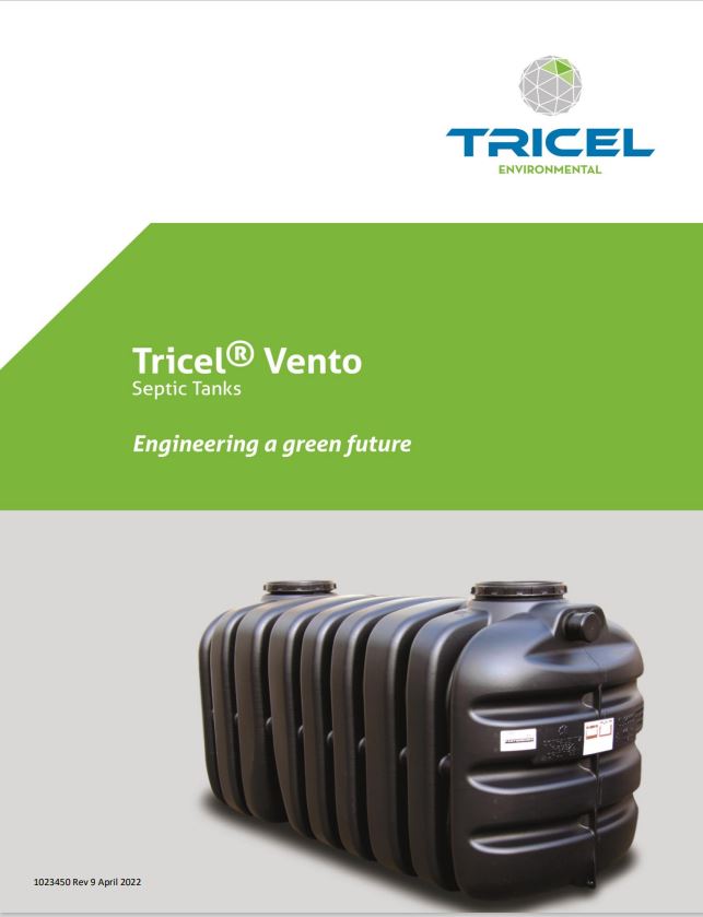 Download Tricel Vento septic tank manual