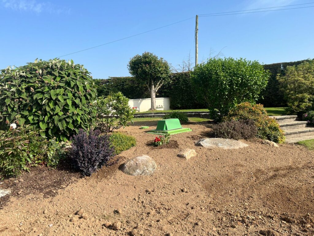 Completed Tricel Novo wastewater treatment system and reinstated site in Co. Wexford.