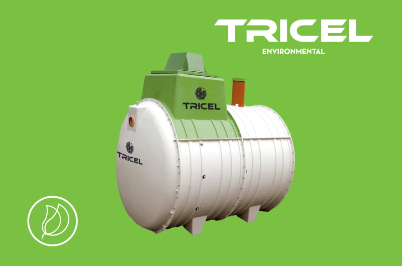Tricel Maxus underground buffer tank and overground treatment unit
