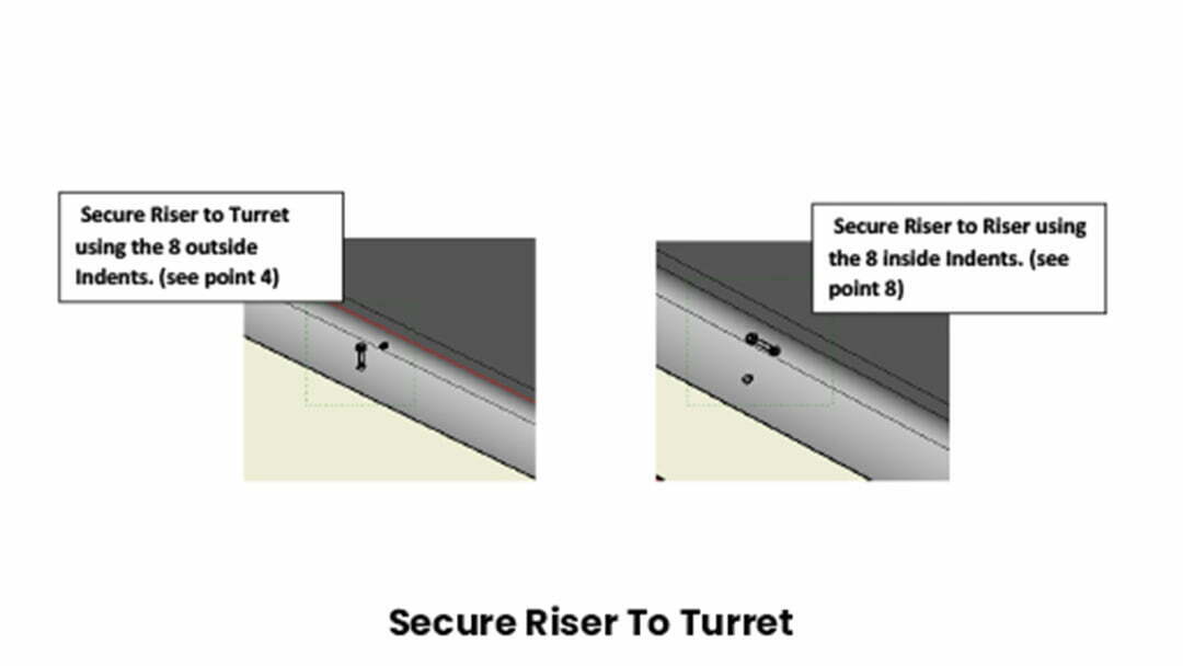 Secure Riser To Turret