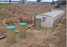 Tricel Maxus installation with combined GRP Settlement and buffer tanks
