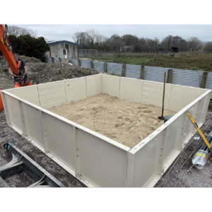 Sand filtration wastewater treatment layer 1